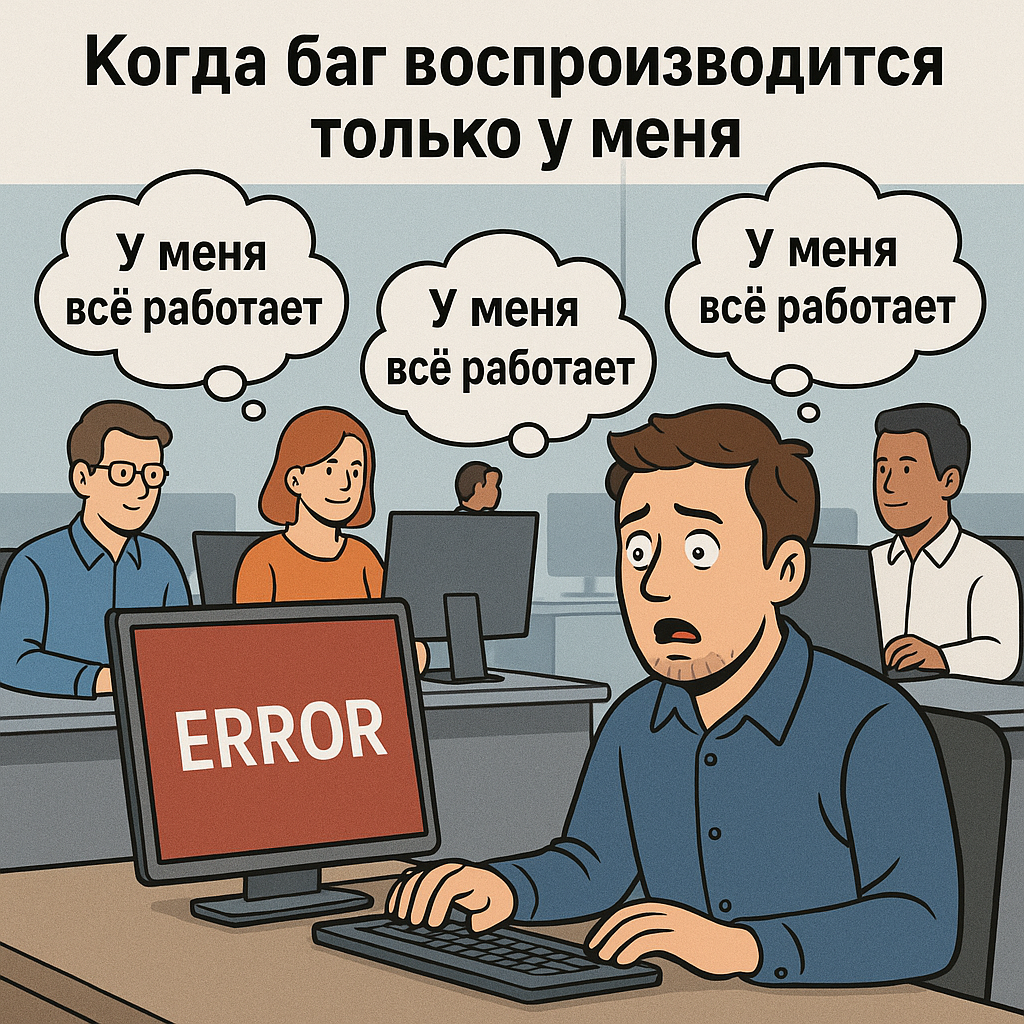 Когда баг воспроизводится только у меня